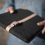 MacBook Sleeve // Grey + Natural (MacBook 12)