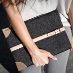 MacBook Sleeve // Grey + Natural (MacBook 12)