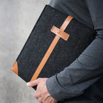 MacBook Sleeve // Grey + Tan (MacBook Air 11)