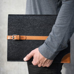 MacBook Sleeve // Grey + Tan (MacBook Air 11)