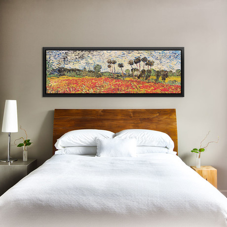 Field of Poppies by Vincent van Gogh (36"W x 12"D x 1.5"D)