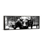 Wall Street Bull Close-up by Unknown Artist (36"W x 12"D x 1.5"D)