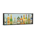 Liquor Bottles Pano (36"W x 12"D x 1.5"D)