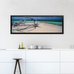 Driftwood on the beach, Green Island, Great Barrier Reef, Qu (36"W x 12"D x 1.5"D)