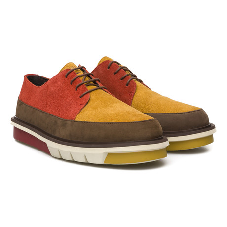 Mateo Low-Top Shoe // Orange + Red + Brown (Euro: 39)