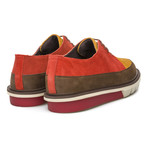 Mateo Low-Top Shoe // Orange + Red + Brown (Euro: 40)