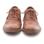 Spencer Medallion Wing-Tip Oxford // Tan (US: 12)