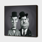 Laurel + Hardy (16"W x 16"H x 2"D)