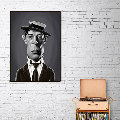 Buster Keaton (16"W x 20"H x 2"D)