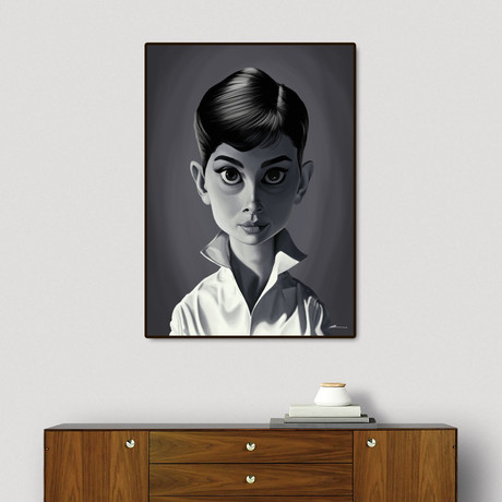 Audrey Hepburn (16"W x 20"H x 2"D)