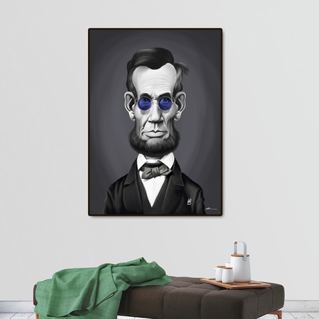 Abraham Lincoln Steampunk (16"W x 20"H x 2"D)