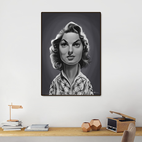 Ingrid Bergman (16"W x 20"H x 2"D)