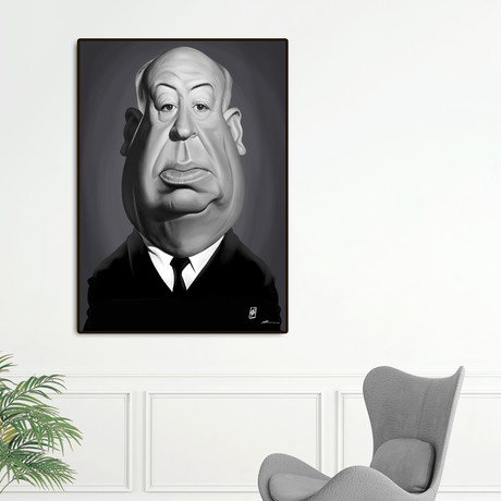 Alfred Hitchcock (16"W x 20"H x 2"D)