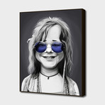 Janis Joplin // Purple Glasses (16"W x 20"H x 2"D)