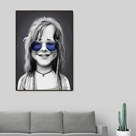 Janis Joplin // Purple Glasses (16"W x 20"H x 2"D)