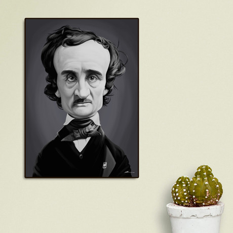 Edgar Allan Poe (16"W x 20"H x 2"D)