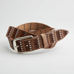 Santino Leather Belt // Nut (30" Waist)