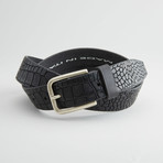 Honcho Leather Belt // Black (30" Waist)