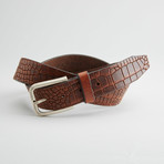 Honcho Leather Belt // Brown (34" Waist)