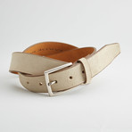 Bart Leather Belt // Cream (30" Waist)