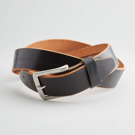 Oscar Leather Belt // Black (30" Waist)