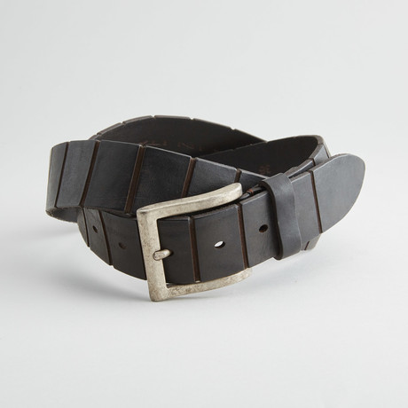 Tombstone Leather Belt // Black (30" Waist)