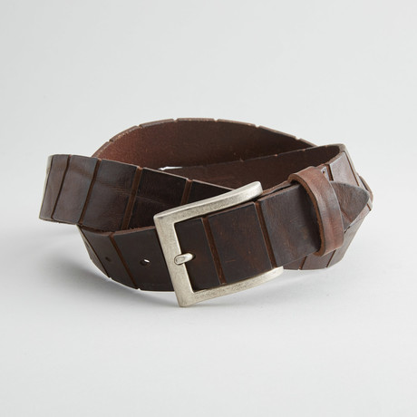 Tombstone Leather Belt // Brown (30" Waist)