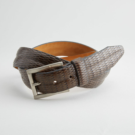 Gallo Leather Belt // Brown (30" Waist)