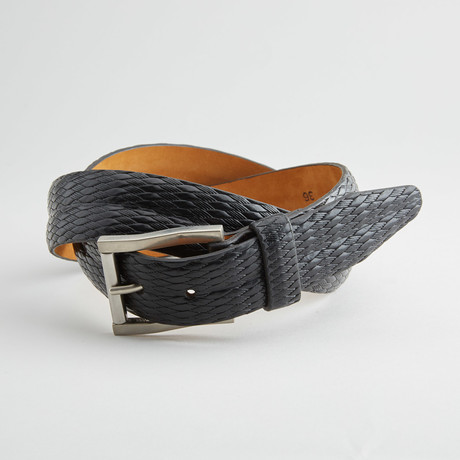 Gallo Leather Belt // Black (30" Waist)