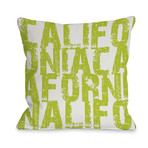 California State Type // Pillow (16"L x 16"W)