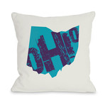 Ohio State Type // Pillow (16"L x 16"W)