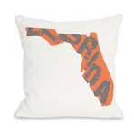 Florida State Type // Pillow (16"L x 16"W)