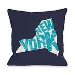 New York Typography // Pillow (16"L x 16"W)