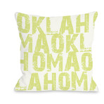 Oklahoma State Type // Pillow