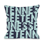 Tennessee State Type // Pillow (16"L x 16"W)