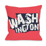 Washington State Type // Pillow