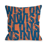 Wisconsin State Type // Pillow