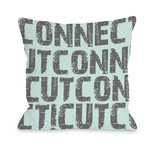 Connecticut State Type // Pillow