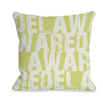 Delaware State Type // Pillow