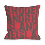 Rhode Island State Type // Pillow