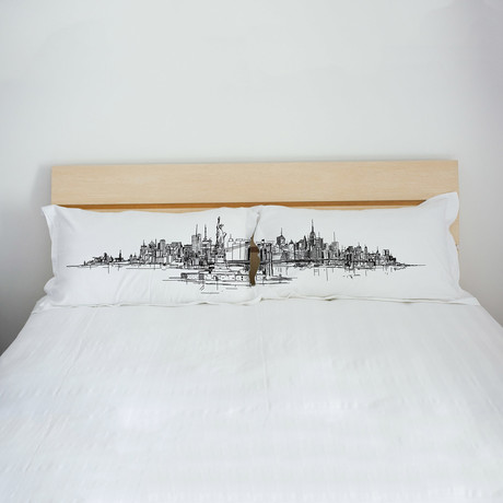 New York Horizon // Pillow Case // Set of 2