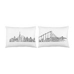 San Francisco Horizon // Pillow Case // Set of 2