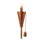 Anywhere Garden Torch // Outdoor Cone // Hammered Copper // Set of 2