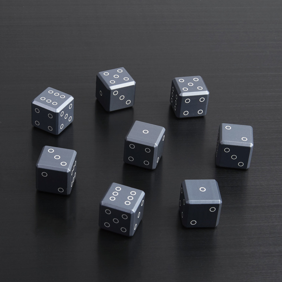 Gravity Dice Metal Playing Dice Touch of Modern