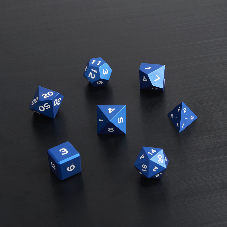 Gravity Dice Metal Playing Dice Touch of Modern