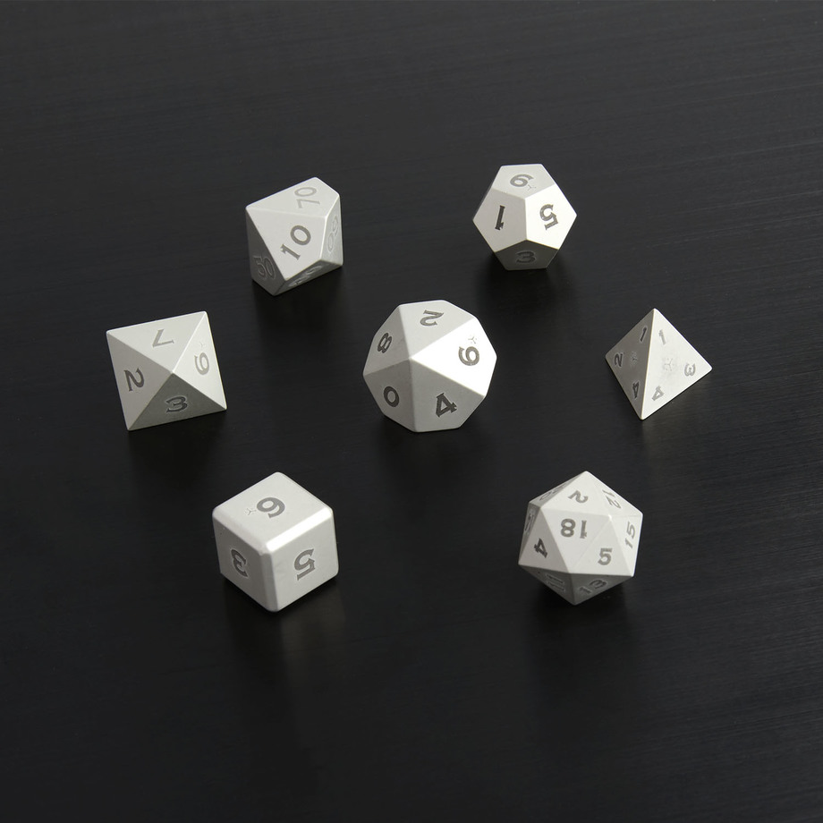 Gravity Dice Metal Playing Dice Touch of Modern