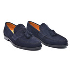 Rubber Sole Suede Tassel Loafer // Marino (Euro: 39)