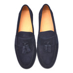 Rubber Sole Suede Tassel Loafer // Marino (Euro: 39)