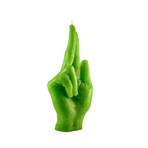 Gun Fingers Candle (Green)