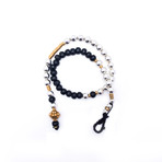 Monceau Bracelet // Silver + Gold (17")